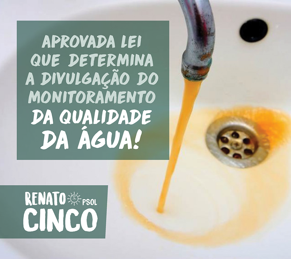 Monitoramento da água é aprovado na Câmara