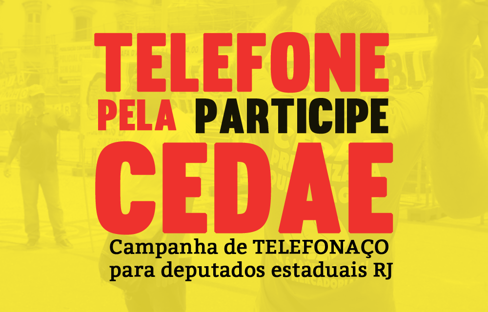 Telefonaço contra a privatização da CEDAE