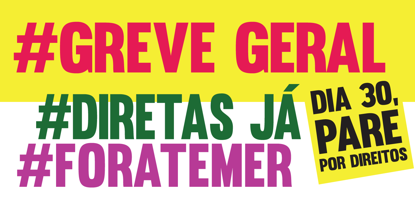 PSOL pela Greve Geral e por Diretas, Já!