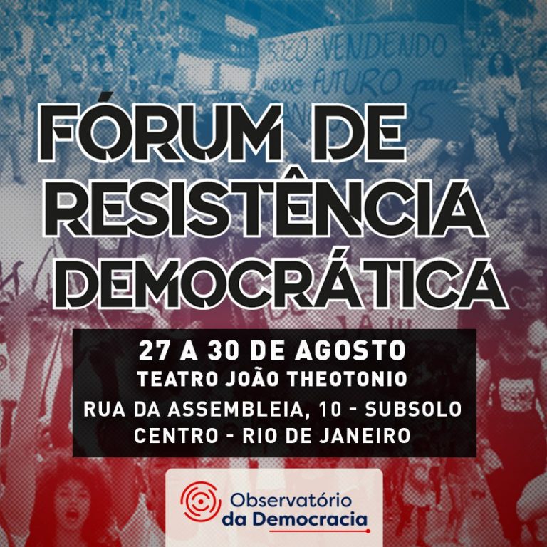 Fórum de Resistência Democrática no Rio traz David Harvey ao Rio